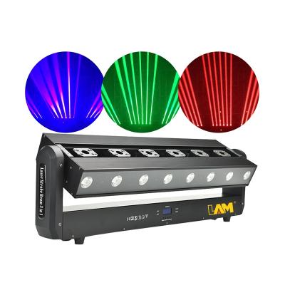 China Concerts/Wedding/Event/Nightclub/Show/Bar DMX Control DJ Disco RGB Animation Stage Show 3in1 Laser Beam Strobe Light Green Laser for sale