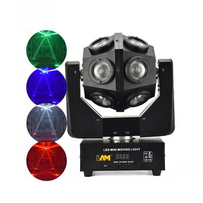 China Concerts/Wedding/Event/Night Club/Show/Pub/DJ/Church Mini Magic Ball Disco Dj Lighting 12led 12W RGBW 4in1 Led Light Beam Stage Effect Moving Head Lights for sale