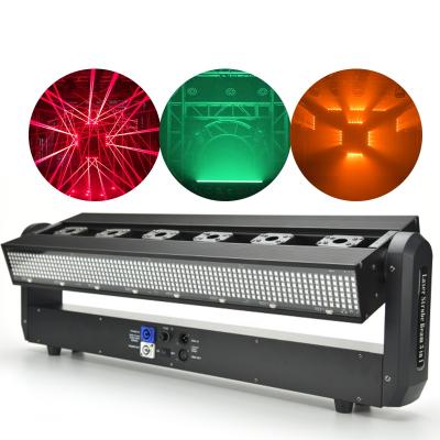 China DJ China Professinal Club Disco Lights 6 Laser Eyes 3in1 Beam Moving Head Strobe Matrix Maquee DMX Control DJ Club Light for sale