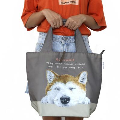 China Fashion Shopping Bag High Quality Polyester Reusable Foldable Shopping Bag for sale