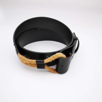 China Women Belt Elegant Women Resin PU Jute Fashion Popular Wholesale Belt for sale