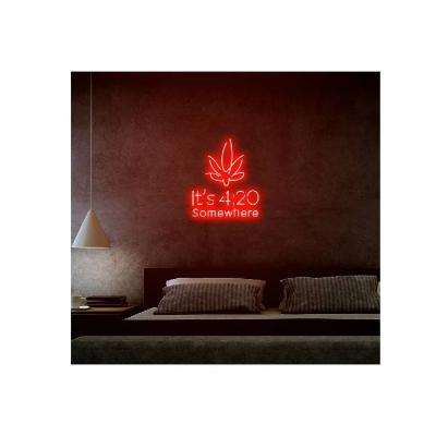 China Eco - Friendly Maple Leaf Products Neon Letter Customized Acrylic Decorative Neon Signs for sale