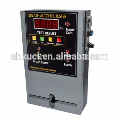 China Alcohol Determining Bill Sharing Public Automatic And Coin Operated Alcohol Blast Tester With Fuel Sensors AT-819 Technology for sale