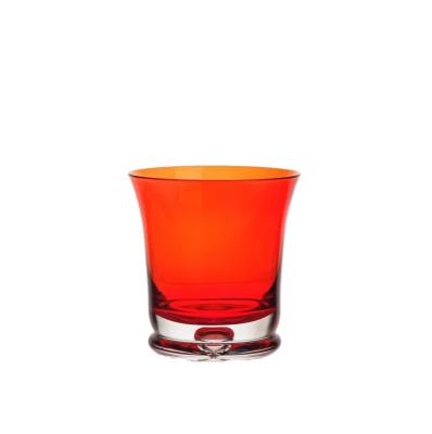 China Factory Carry Customize Fashional Mouthblown 2 Layer Solid Color Wine Glass Tumbler Whiskey Wineglass for sale