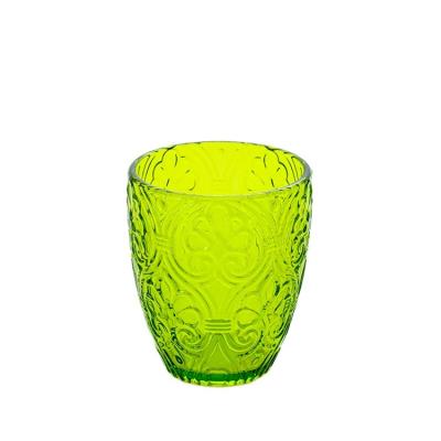 China Customize Customized Embossed Stemless Old-fashioned Wine Glass Chinese Supplier Bar Glassware Shot Glass Cocktail Wine Glass for sale