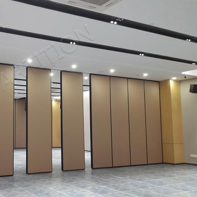 China Modern Style Traditional Acoustic Sliding Functional Collapsible Folding Movable Wall Ball Room Partition Divider Conference Room Panel for sale