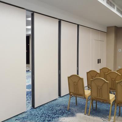 China Traditional Easy To Wall Room Maintenance Office Hotel Divider Partition Soundproof Movable Conference Room Easy Operate Panel Sliding Screen for sale