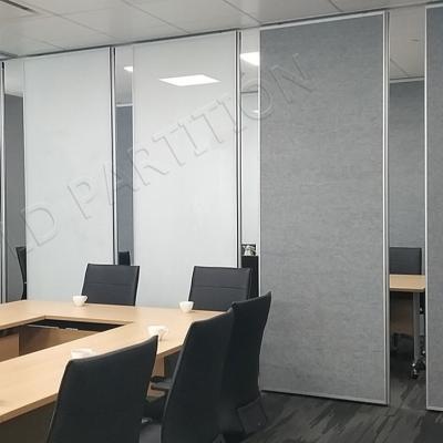 China Traditional Acoustic Board Sound Proof MDF Office Partition Divider Movable Folding Sliding Movable Functional Wall Fire Proof Panel for sale