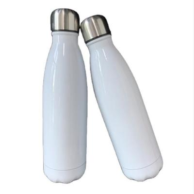 China Sustainable 500ML Double Wall Stainless Steel Cola Shaped Sports Sublimation Portable Tumbler Cups Water Bottle for sale