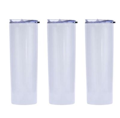 China Viable Wholesale 20oz 30oz Sublimation Masks Straight Skinny Double Wall Stainless Steel Tumbler 20oz Sublimation Blanks for sale