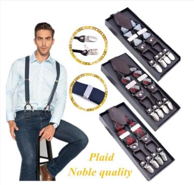 China Custom Logo Solid Color Men's Polyester Adjustable Braces Suspenders Suspenders Wholesale Adjustable Braces Suspenders for sale