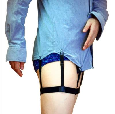 China 1 Pair Men's Shirt Suspender Stays Garters Holder Adjustable Elastic Men's Shirt Suspender for sale