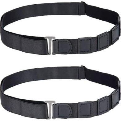 China Polyester Nylon Shirt Stay Belts Adjustable Shirt Holders Non-Slip Belts For Women And Men for sale