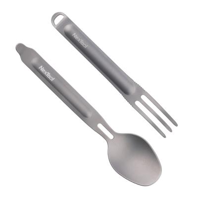 China Outdoor Desk RTS Nextool Tableware Portable Healthy 2-in-1 Sports Camping Detachable Fork Spoon Desk for sale