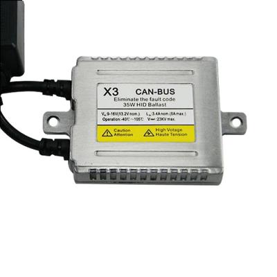 China Best Quality 35W Can-bus Anti Error Free X3 Slim HID Ballast Igniters Blocks Ignition 12 months warranty for sale