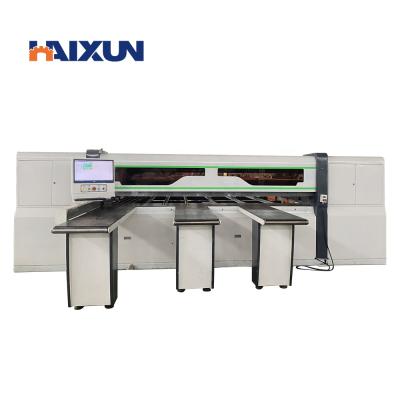 China Haixun Woodworking Computer CNC Horizontal Beam Saw Machinery Wood Panel Saw Cutting CNC Panel Fences Course for sale