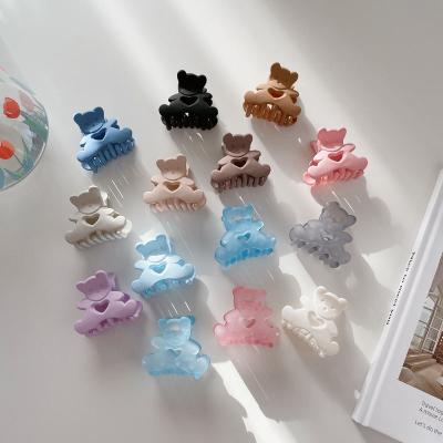 China Hair Claw Clips  DIANXIANG 2022 Korean cartoon hair accessories small shark clip plastic bear hair claw clips for sale