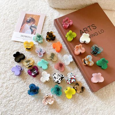 China Decorative hair claw clips DIANXIANG kids side clip female contracted temperament cute mini acetate hair claw clips Hair Accessories For Girls for sale