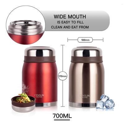 China PORTABLE Stainless Steel Food Jar Warmer Insulated Food Stored Flask For Kids for sale