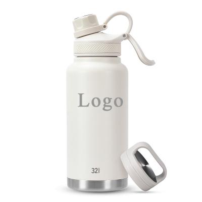 China PORTABLE Double Lids Sublimation Wide Mouth Stainless Steel Water Bottle for sale