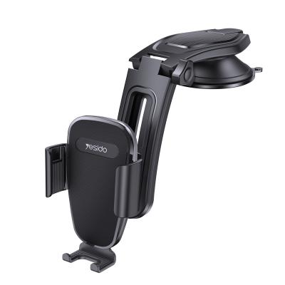 China YESIDO Flexible Plastic Car Dashboard Suction Cup Using Flexible Fit Phone Mount Holder for sale