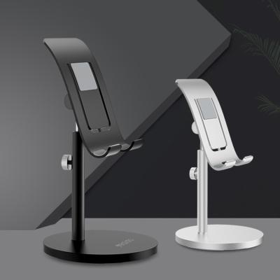 China Aluminum Alloy Adjustable Telescopic Angle Stand Holder Mobile Phone Waist Mobile Phone Tablet Stand For Desktop for sale