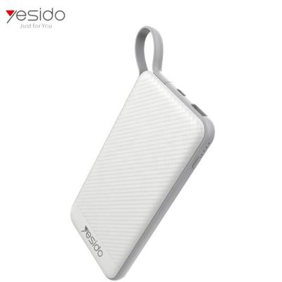 China Fast Charging Support Yesido CE Rohs Approval Universal Ultra Thin Usb Charging 10000mah Power Cable Bank for sale