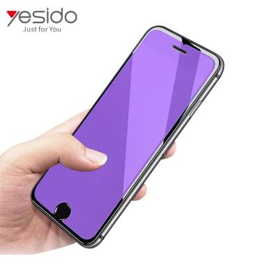 China Anti-fingerprint Yesido 2.5D Tempered Glass Screen Protector Blue Lightweight Anti Cut Film For iPhone 8 for sale