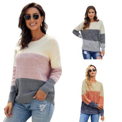 China Factory Direct Sales Best Women Winter Sweaters Paneled Design Anti-wrinkle Long Sleeve Knit For Winter for sale