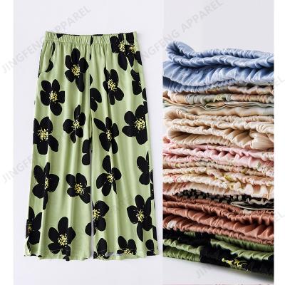 China 2022 Late Summer Thin QUICK DRY Viscose Pants Home Women Sleep Pants Cute Elastic Casual Women's Pajama Bottoms Pijama Mujer Pants for sale