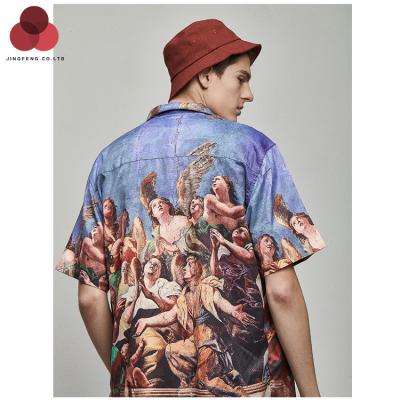 China OEM factory anti-pilling printing casual shirts for men with best quality for sale