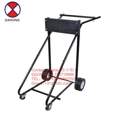 China Tools Qingdao Factory 315lbs Capacity Outboard Motor Cart Directly For Sale Outboard Motor Carrier Trolley Boat Motor Cart for sale