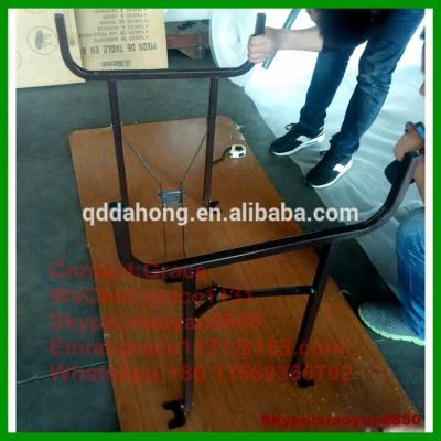 China Table factory wholesale metal fold banquet table steel adjustable leg with certification desk foldable computer folding legs for sale