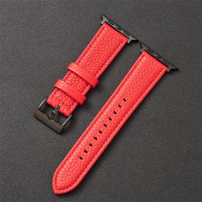 China Bestselling Luxury Genuine Leather Watchbands For Apple Watch Band 44mm Luxury Strap 42mm for sale