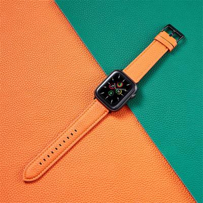 China Luxury Smart Genuine Leather Watchbands Bands For Apple Watch Strap 38mm 42mm for sale