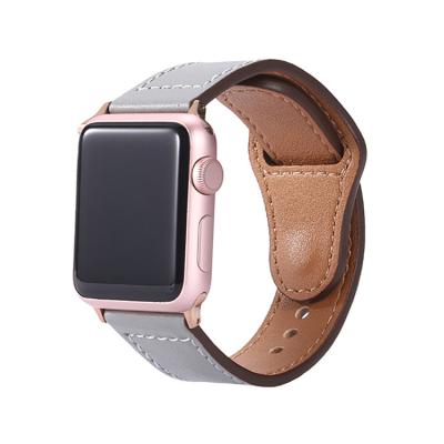 China Fanshion Hot Sales Watch Strap Genuine Leather Watch Band For Apple Watch 38MM 40MM 4MM 44MM for sale