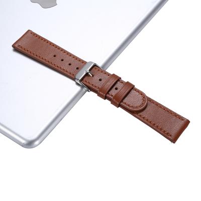 China 20mm 22mm Luxury Genuine Leather Watch Band Strap For Samsung Smart Watch for sale