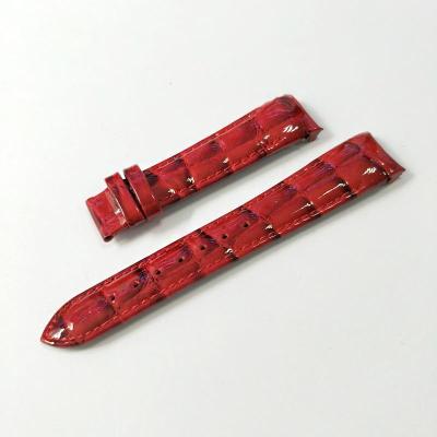 China Colorful Leather Fashion Patent Leather Watch Band Strap for sale