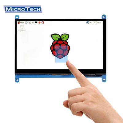 China 7 Inch Touch Screen Raspberry Pi 4 Raspberry Pi 3 Raspberry Pi Aluminum Alloy Track Installation Design OEM Shell Piece for sale