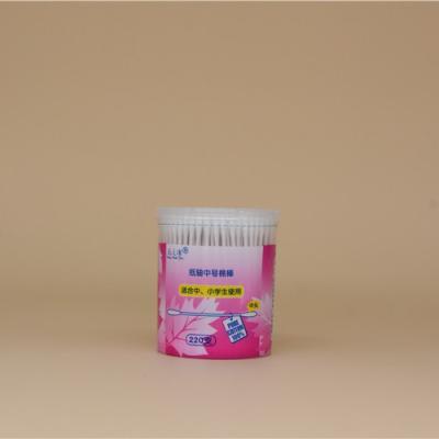 China ODM cotton swab uniform price double first class eco-friendly disposable white cleaning paper main cotton swab for sale