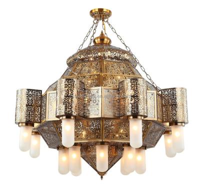 China Warehouse Steel Mosque Project Light 1 Meter 5 Years Large Warranty Chandelier Pendant Lamp Home Decor for sale