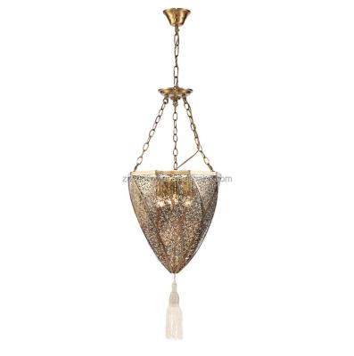 China Zhongshan Lighting Factory Decoration Moroccan Style Antique Pendant Lamp for sale