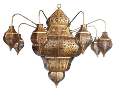 China Islamic style decoration iron handmade antique chandelier for sale