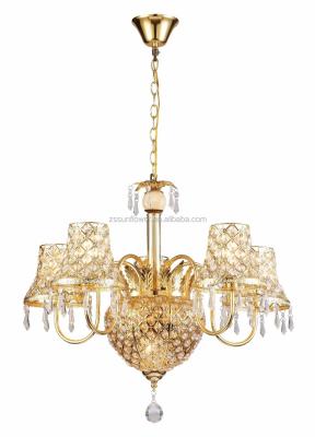 China modern hotel crystal centerpiece home.decoration hanging chandelier lamp for sale