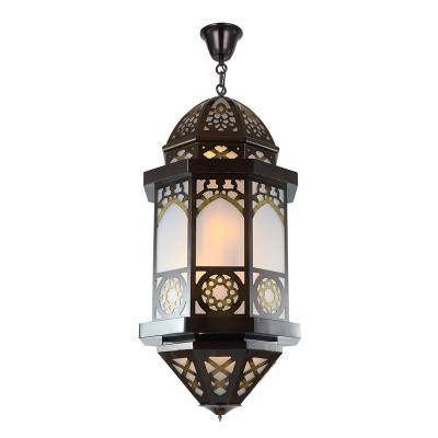 China Waterproof Moroccan Arcylic Octagon Wall Lighting For Garden Iron Wall Lamp for sale