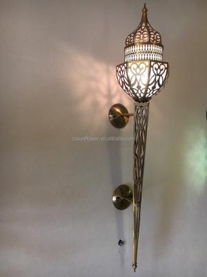 China New Design Morocco Style Decorative Metal Wall Lamp For Hotel Project for sale