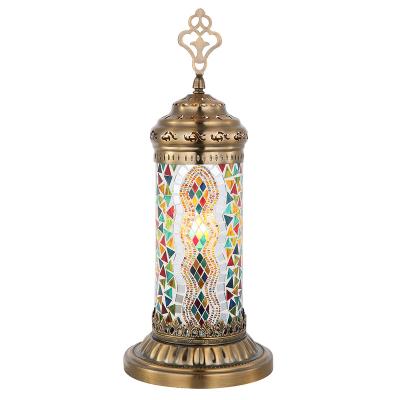 China Modern Turkish Handmade Table Lamp Mosaic Glass Floor Lamp for sale