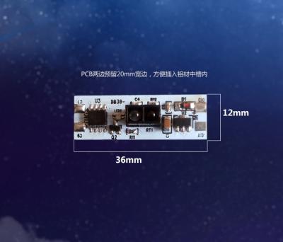 중국 백색 PCB 크기 인간적인 감지기 단위/빛 감지기 단위 목욕탕 거울 사용 판매용