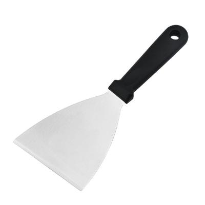 China Sustainable Food Grade 420 Stainless Steel Kitchen Cooking Teppanyaki Shovel 108g Camping BBQ Teppanyaki Shovel for sale