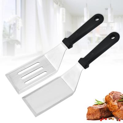 China Easily Cleaned Classic Designed Kitchen Pancake Cooking 10.83 Inch Stainless Steel Steak Frying Spatula for sale